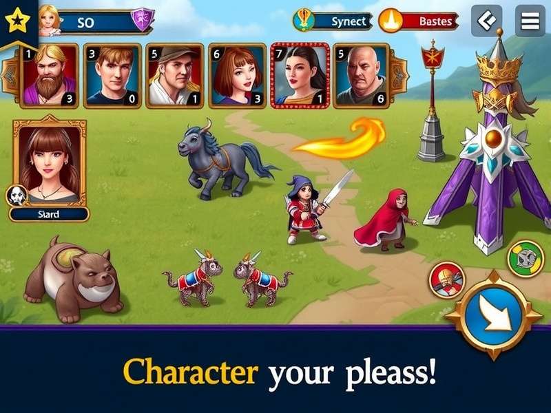 Glorious Saga Heroes battle scene